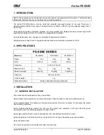 Preview for 5 page of Cely PS-50 Series User Manual