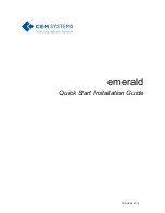 CEM Systems emerald TS100 Quick Start Installation Manual preview