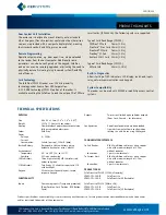 Preview for 2 page of CEM Systems InfoProx Lite IPL200 Specifications