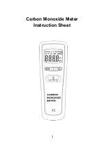 CEM CO-181 Instruction Sheet предпросмотр