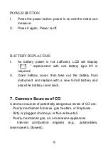 Предварительный просмотр 9 страницы CEM CO-181 Instruction Sheet