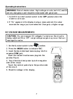 Предварительный просмотр 8 страницы CEM DT-6505 Manual