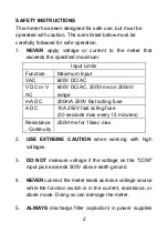 Preview for 3 page of CEM DT-912 Operating Instruction