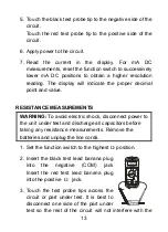 Preview for 14 page of CEM DT-912 Operating Instruction