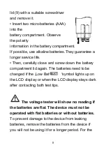 Предварительный просмотр 9 страницы CEM DT-9130 Operating Instruction