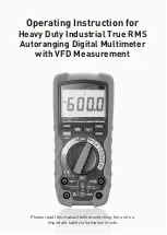 Предварительный просмотр 1 страницы CEM DT-9560 Operating Instructions Manual