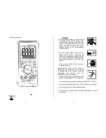 Предварительный просмотр 2 страницы CEM DT-9995 Instruction Manual