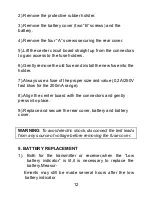 Предварительный просмотр 12 страницы CEM LA-1015 User Manual