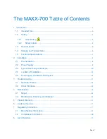 Предварительный просмотр 2 страницы CEMARLINE MAXX-700 User & Installation Manual