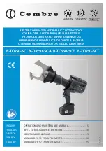 Cembre B-TC650-SC Operation And Maintenance Manual preview