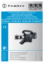 Cembre B1300-UC Operation And Maintenance Manual preview