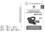 Cembre B131-UC Operation And Maintenance Manual предпросмотр