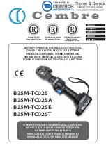 Preview for 1 page of Cembre B35M-TC025 Operation And Maintenance Manual