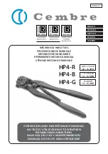 Cembre HP4-B Operation And Maintenance Manual preview