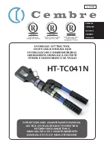 Preview for 1 page of Cembre HT-TC041N Operation And Maintenance Manual