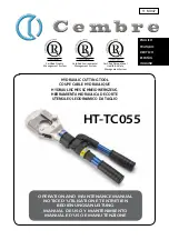 Preview for 1 page of Cembre HT-TC055 Operation And Maintenance Mannual