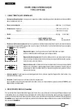 Preview for 8 page of Cembre HT-TC055 Operation And Maintenance Mannual