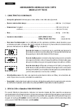 Preview for 16 page of Cembre HT-TC055 Operation And Maintenance Mannual