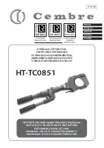 Preview for 1 page of Cembre HT-TC0851 Operation And Maintenance Manual