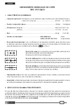 Preview for 18 page of Cembre HT-TC0851 Operation And Maintenance Manual