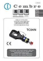 Cembre TC04N Operation And Maintenance Manual preview