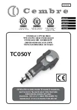 Cembre TC050 Operation And Maintenance Manual preview