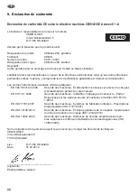 Preview for 22 page of CEMO CEMbox 250 l Operating Instructions Manual