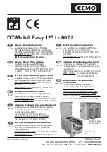 CEMO DT-Mobil Easy 125l Operating Instructions Manual предпросмотр