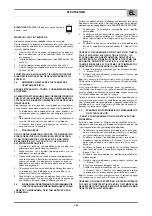 Preview for 57 page of CEMONT PUMA S 1400 Safety Instruction For Use And Maintenance