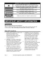 Preview for 2 page of CEN-TECH 200 watt continuous Owner'S Manual & Safety Instructions