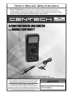 CEN-TECH 37772 Owner'S Manual And Safety Instructions preview