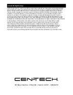 Preview for 12 page of CEN-TECH 60653 Owner'S Manual & Safety Instructions