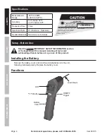 Preview for 4 page of CEN-TECH 60725 Owner'S Manual & Safety Instructions