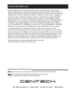 Preview for 8 page of CEN-TECH 60725 Owner'S Manual & Safety Instructions