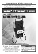 CEN-TECH 61945 Owner'S Manual & Safety Instructions preview