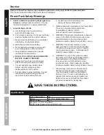 Preview for 4 page of CEN-TECH 62306 Owner'S Manual & Safety Instructions