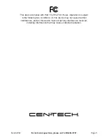 Предварительный просмотр 5 страницы CEN-TECH 62359 Owner'S Manual & Safety Instructions