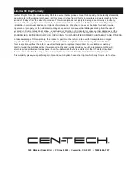 Предварительный просмотр 12 страницы CEN-TECH 62374 Owner'S Manual & Safety Instructions