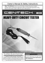 CEN-TECH 63603 Owner'S Manual & Safety Instructions preview