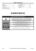 Предварительный просмотр 2 страницы CEN-TECH 64981 Owner'S Manual & Safety Instructions