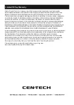 Preview for 40 page of CEN-TECH 64981 Owner'S Manual & Safety Instructions