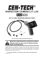 CEN-TECH 66550 Set Up And Operating Instructions Manual preview