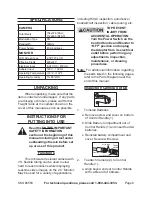 Preview for 6 page of CEN-TECH 66550 Set Up And Operating Instructions Manual