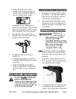 Preview for 7 page of CEN-TECH 66550 Set Up And Operating Instructions Manual