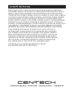 Preview for 8 page of CEN-TECH 66944 Owner'S Manual & Safety Instructions