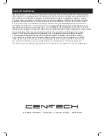 Preview for 12 page of CEN-TECH 69662 Owner'S Manual & Safety Instructions