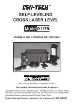 CEN-TECH 91179 Assembly And Operating Instructions Manual preview