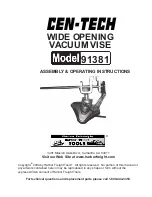 Preview for 1 page of CEN-TECH 91381 Assembly & Operating Instructions