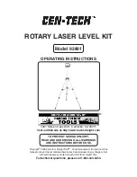 Preview for 1 page of CEN-TECH 92801 Operating Instructions Manual