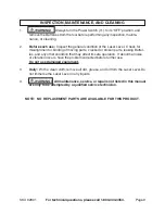 Preview for 9 page of CEN-TECH 92801 Operating Instructions Manual